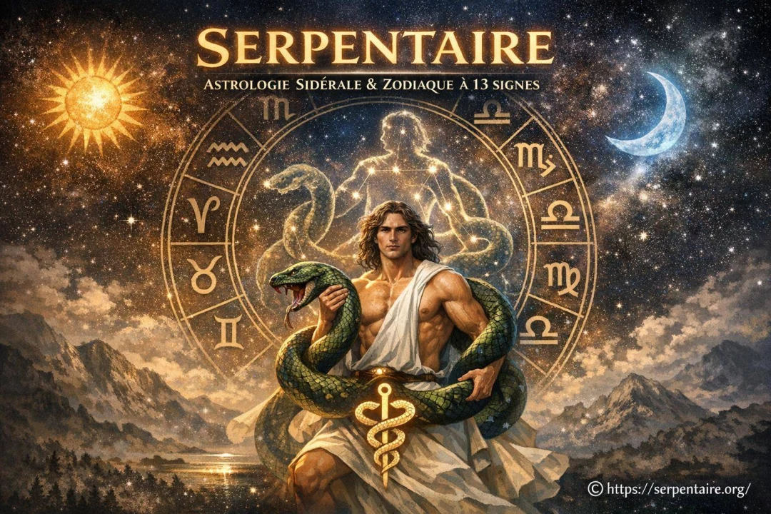 Serpentaire en astrologie sidérale et zodiaque à 13 signes