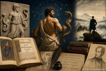 Le serpentaire dans l’art et la littérature : symboles et mystères dévoilés