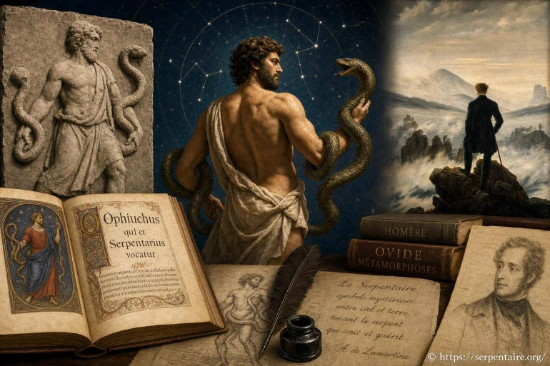 Le serpentaire dans l’art et la littérature : symboles et mystères dévoilés