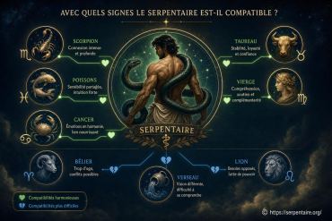Avec quels signes le Serpentaire est-il compatible ?