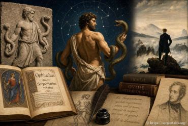 Le serpentaire dans l’art et la littérature : symboles et mystères dévoilés